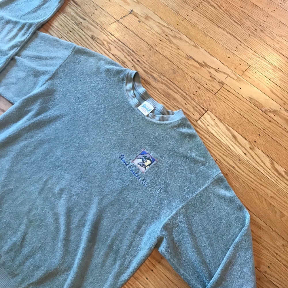 Vintage Towel Material Long-Sleeve